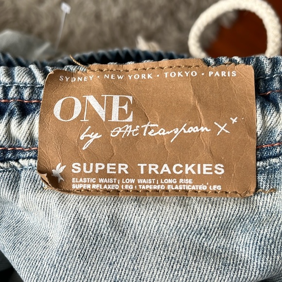 One Teaspoon Super Trackies denim Joggers - Picture 11 of 14
